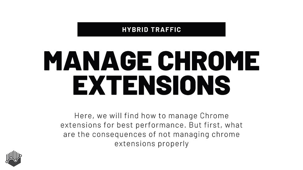 Manage Chrome Extensions