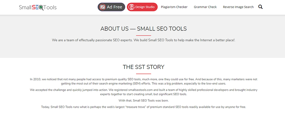 What is Small SEO Tools (SST) all about?