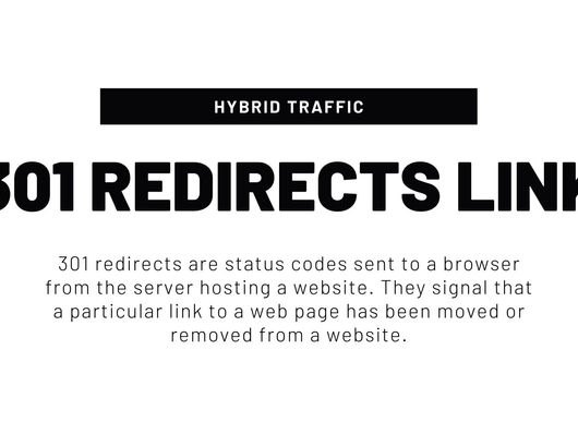 301 Redirects Link Strategy