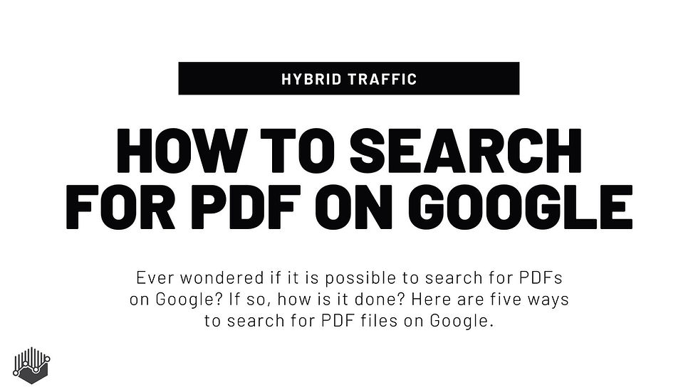 How to Search for PDF on Google