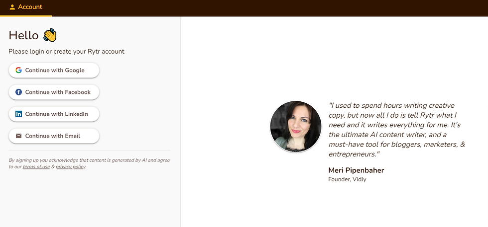 Rytr.me AI content