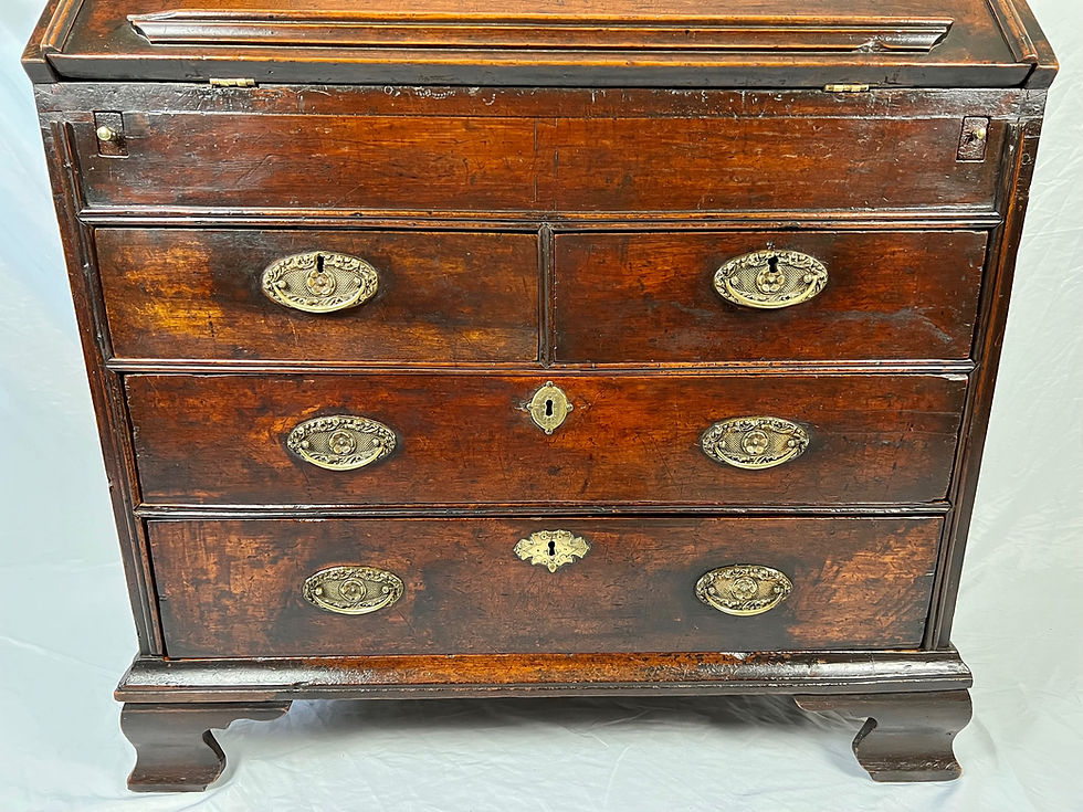 Thumbnail: Charles II walnut bureau