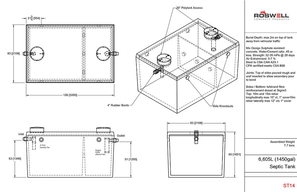 SEPTIC TANKS | Roswell Concrete