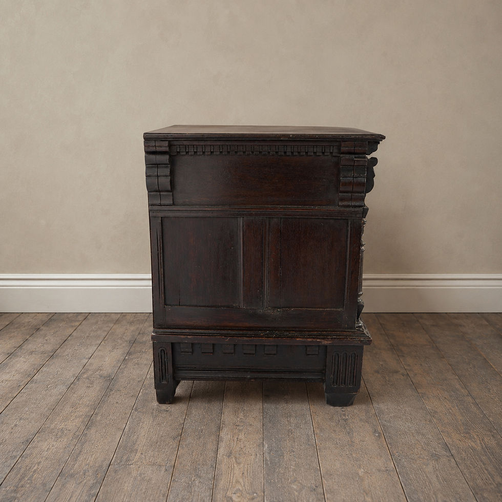 Thumbnail: 17th Century and Later Inlaid Oak Chest of Drawers