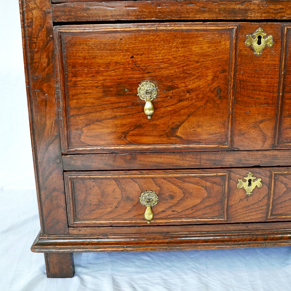 Thumbnail: Charles II oak chest of drawers