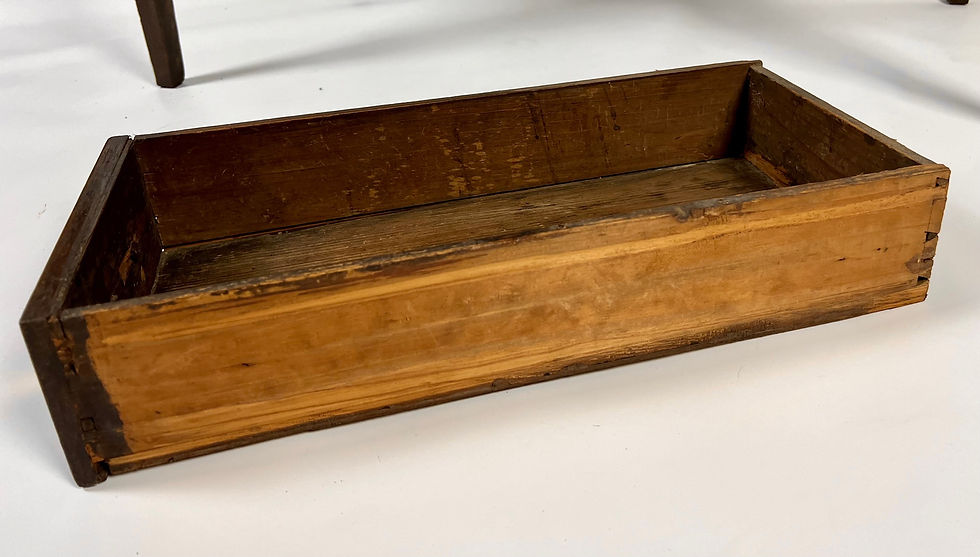 Thumbnail: Georgian oak lowboy side table/ writing desk