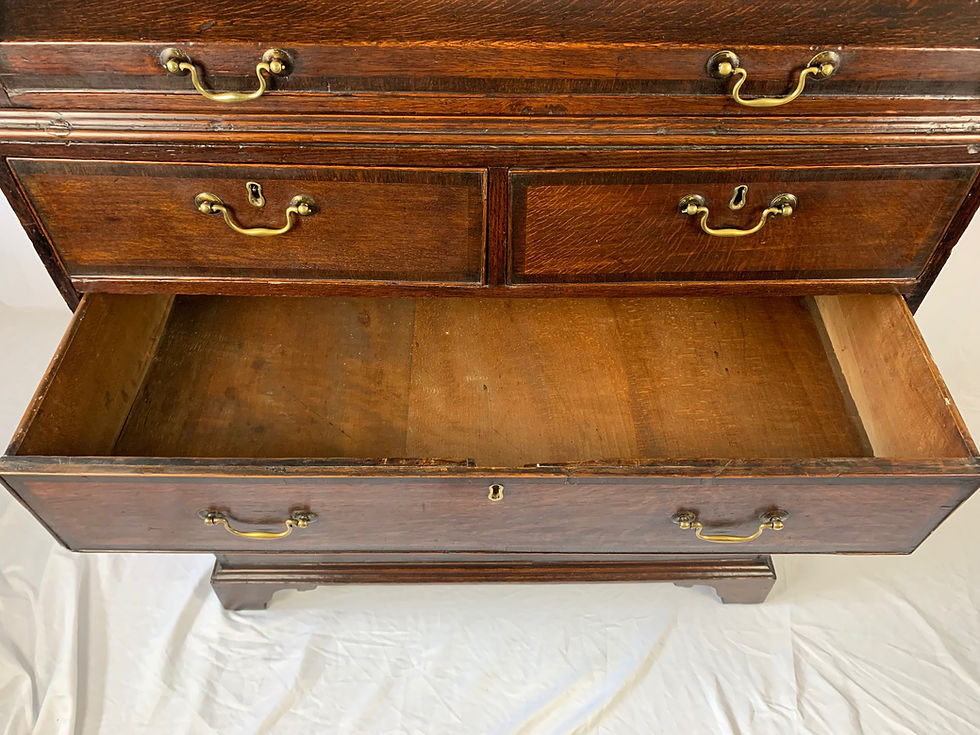 Thumbnail: Georgian oak housekeeper's cupboard