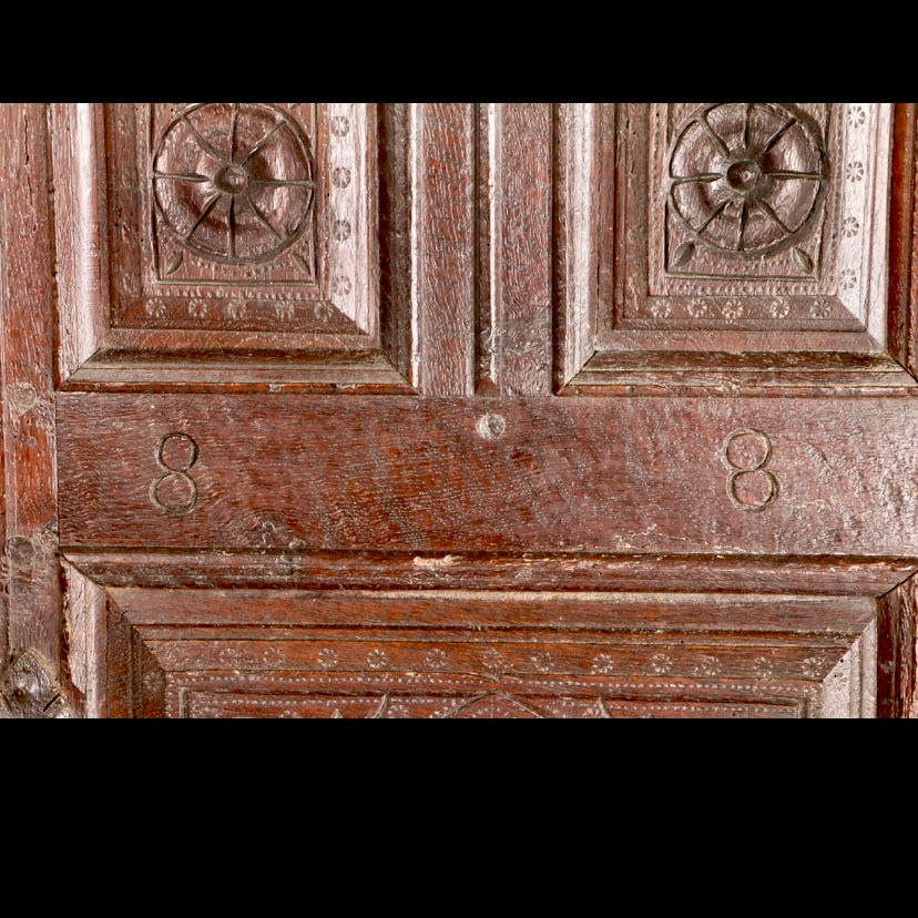 Thumbnail: 17th century French carved oak cupboard