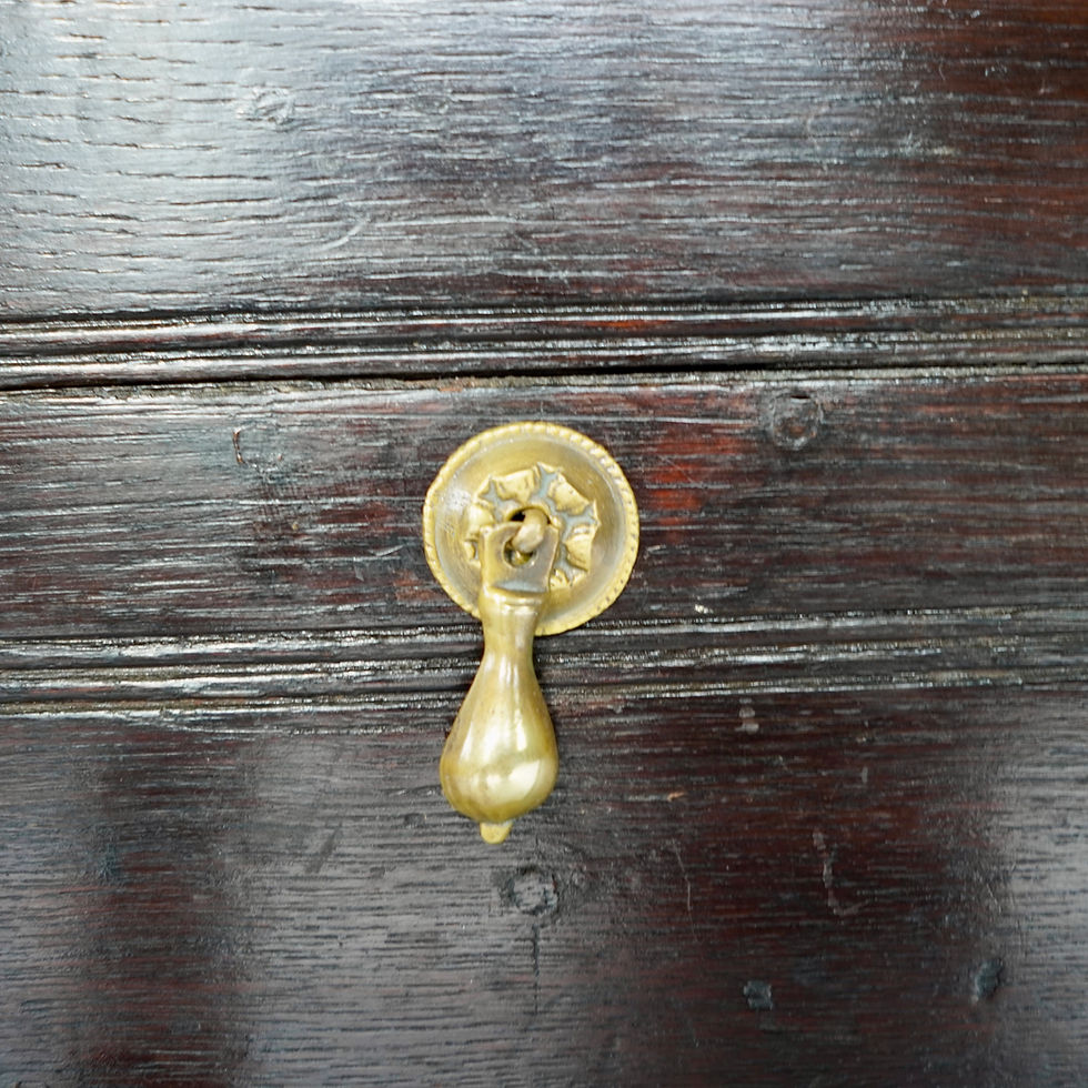 Thumbnail: 17th century & later oak coffer/ chest of drawers