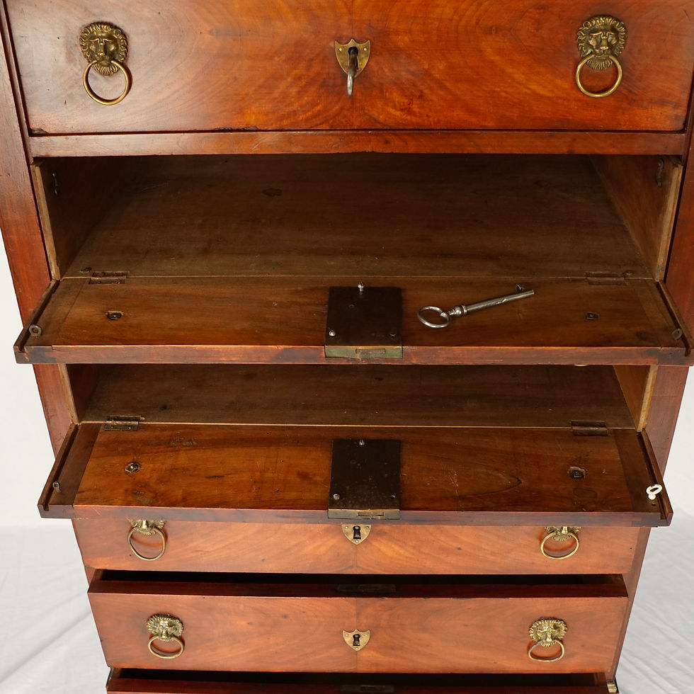 Thumbnail: 19th Century French Empire Walnut Secretary (Secrétaire) Cabinet