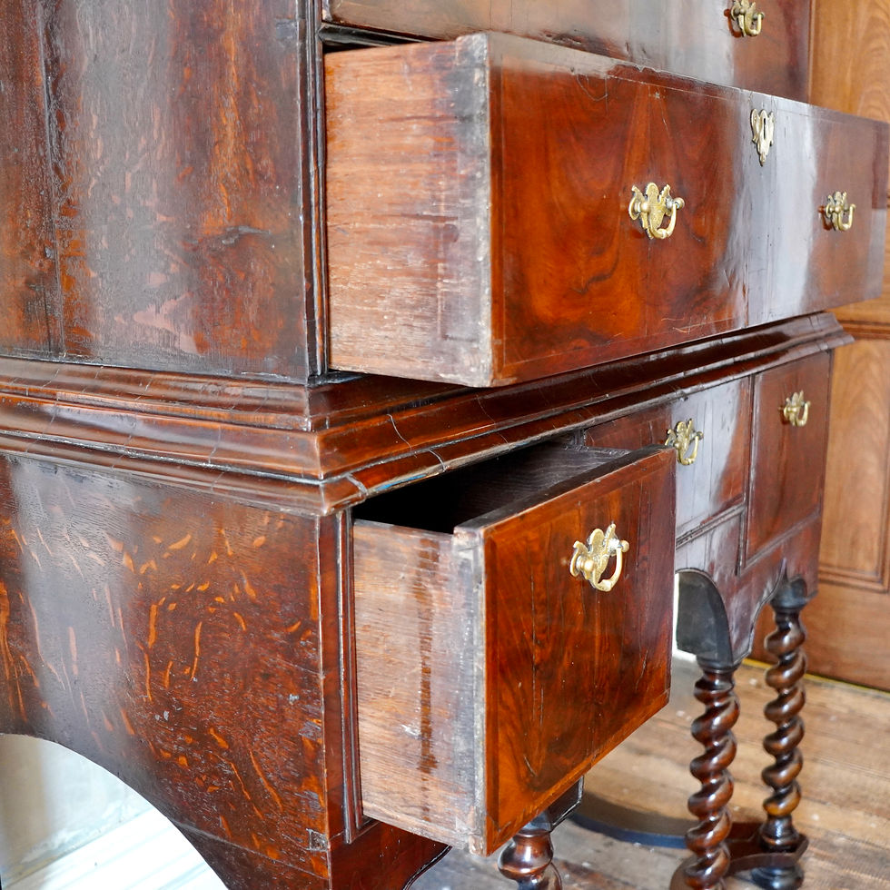 Thumbnail: George I Walnut Chest on Stand c.1720