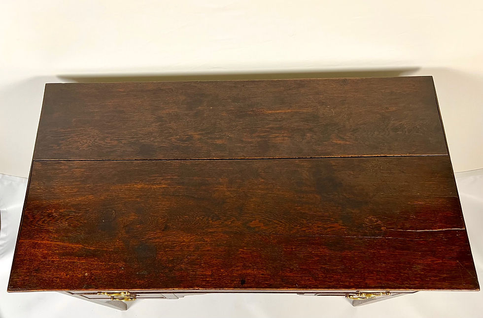 Thumbnail: Georgian oak lowboy side table/ writing desk