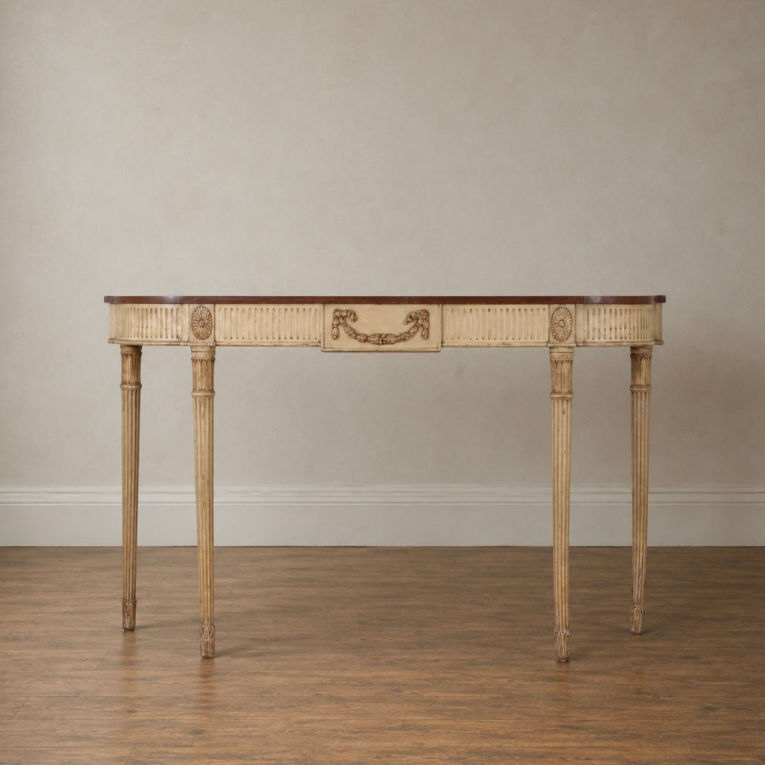 Georgian Style Painted & Gilt Pier Console Table c.1900