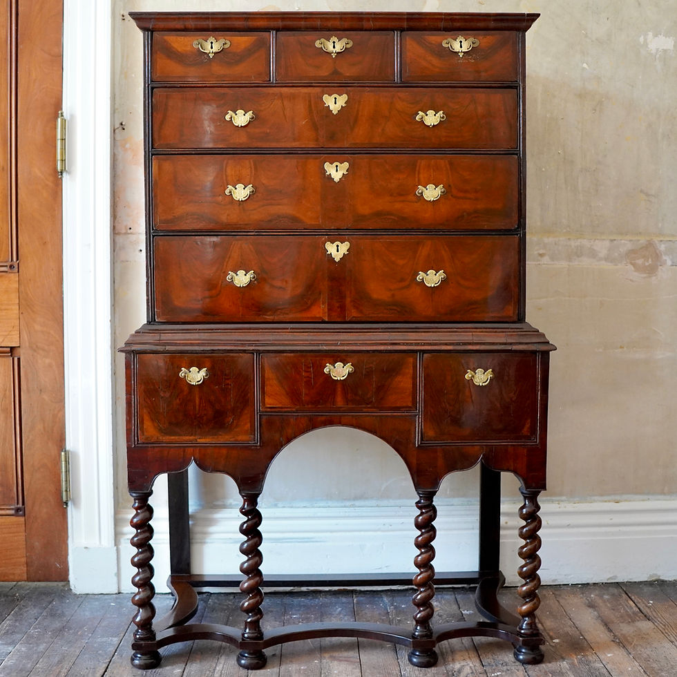 Thumbnail: George I Walnut Chest on Stand c.1720