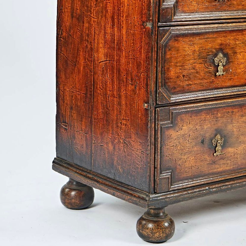 Thumbnail: Charles II yew chest of drawers