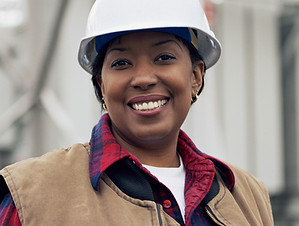 Female Worker Smiling
