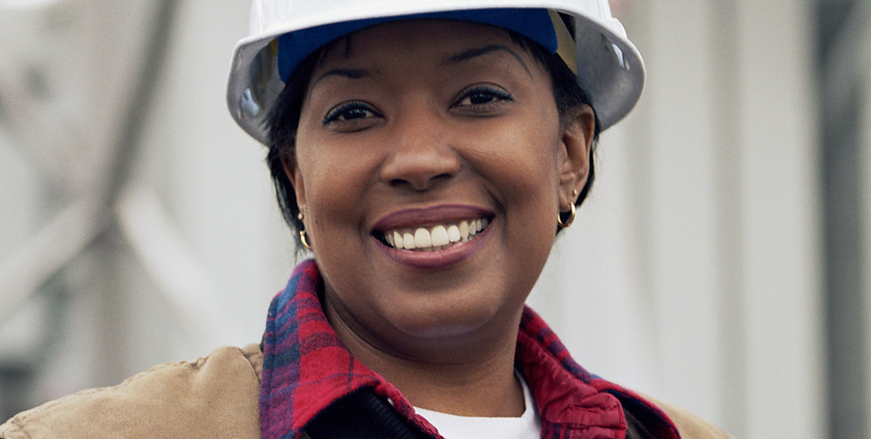 Femme Travailleur Sourire