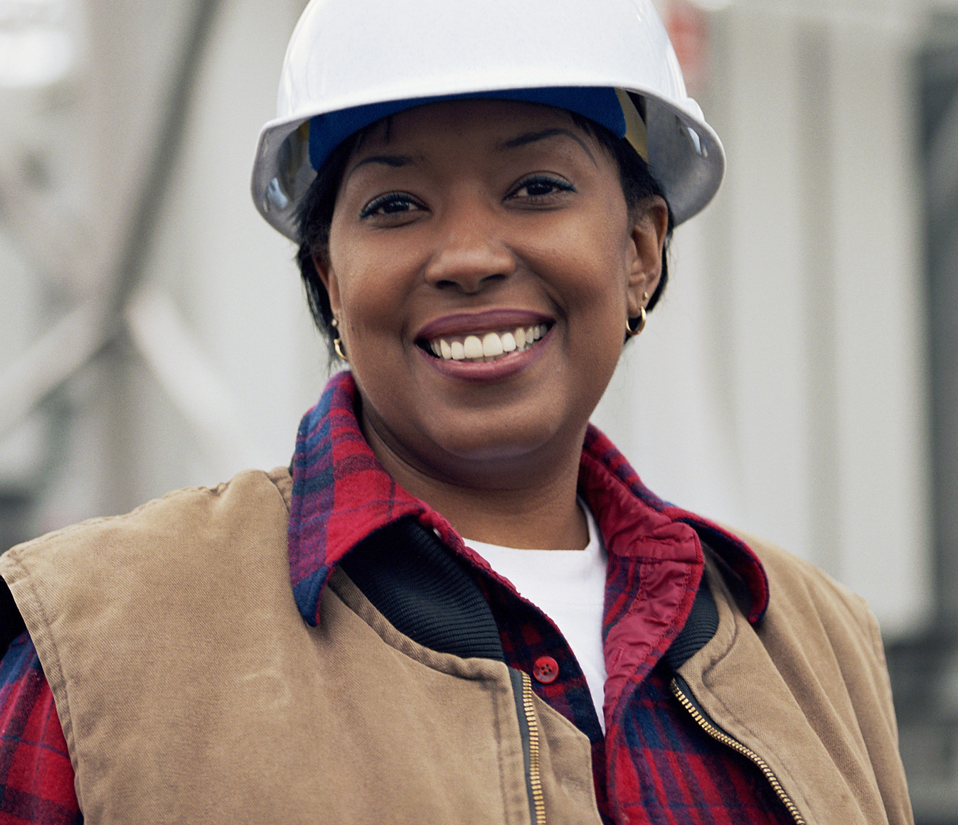 Female Worker Smiling