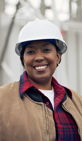 Female Worker Smiling