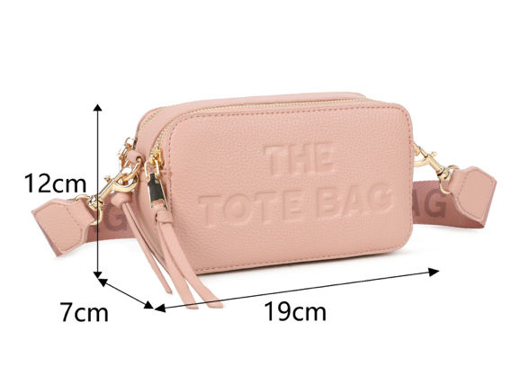 Thumbnail: Box Tote Double Zip Crossbody Bag
