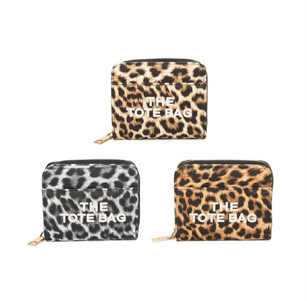Thumbnail: Leopard print Tote purse 