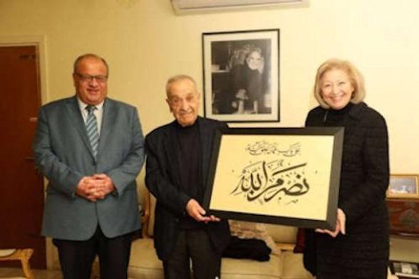وزيرة الثقافة الأردنية تزور الشاعر حيدر محمود وتُثني على مسيرته الأدبية