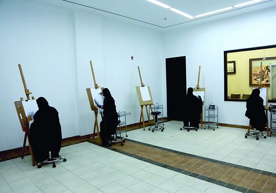 انطلاق ورشة الرسم بالرصاص في مركز الفنون البصرية