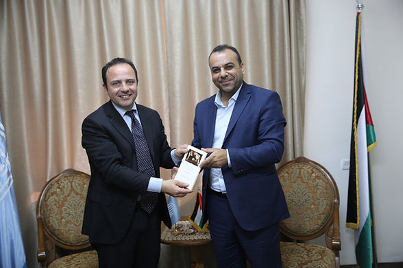 فلسطين : السوداني يستقبل في اللجنة الوطنية مدير مكتب اليونسكو في رام الله