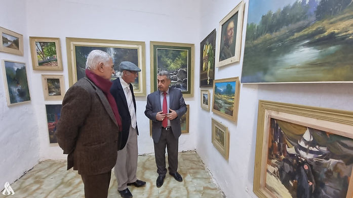 افتتاح أول معرض تشكيلي في ميسان العراقية بمشاركة 14 فناناً