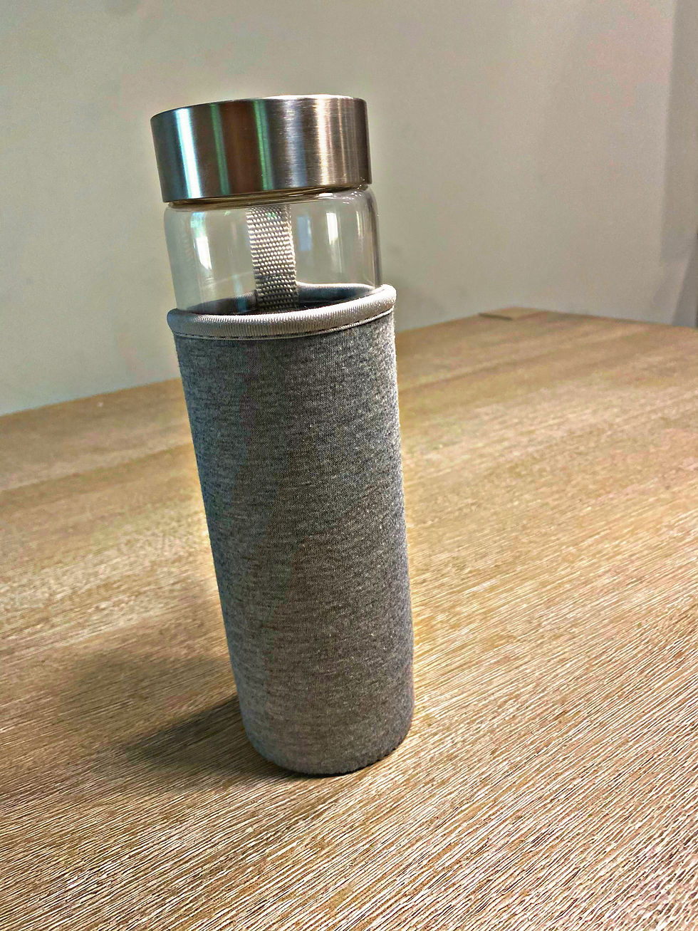 Thumbnail: Crystal Filtered water Bottle ( Rose Quartz)