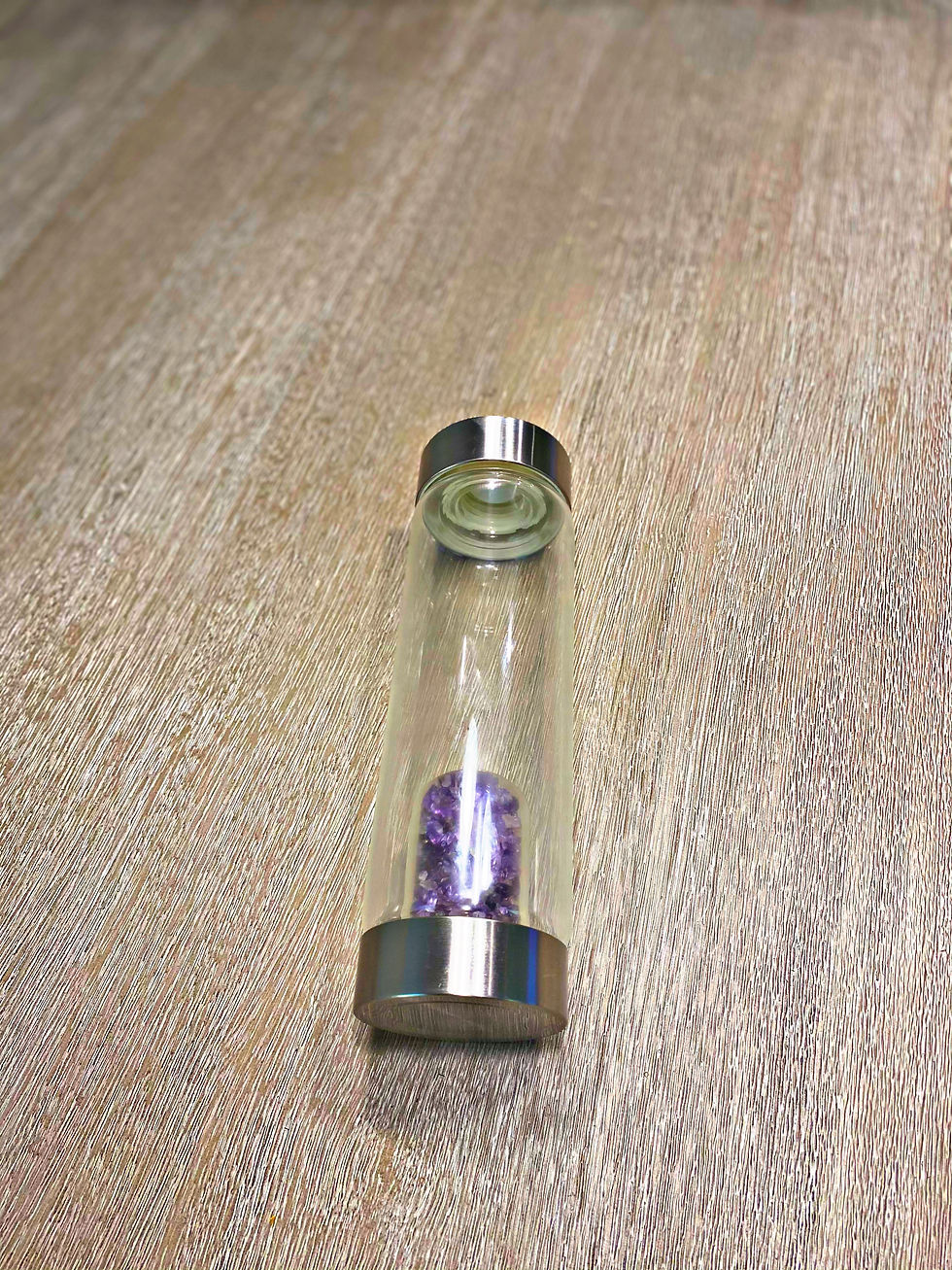 Thumbnail: Crystal Filtered Water Bottle ( Amethyst )