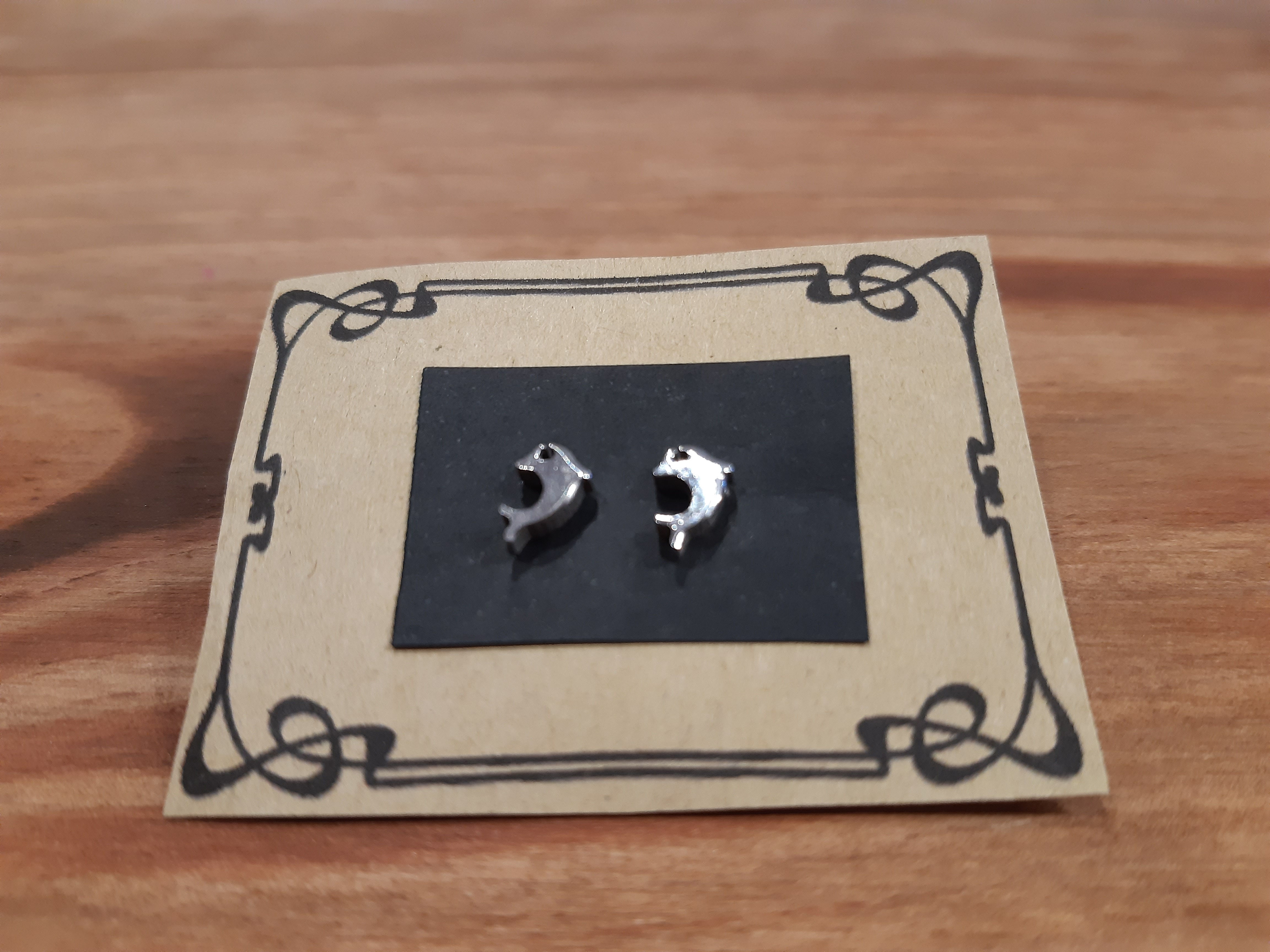 PENDIENTES ACERO DELFIN