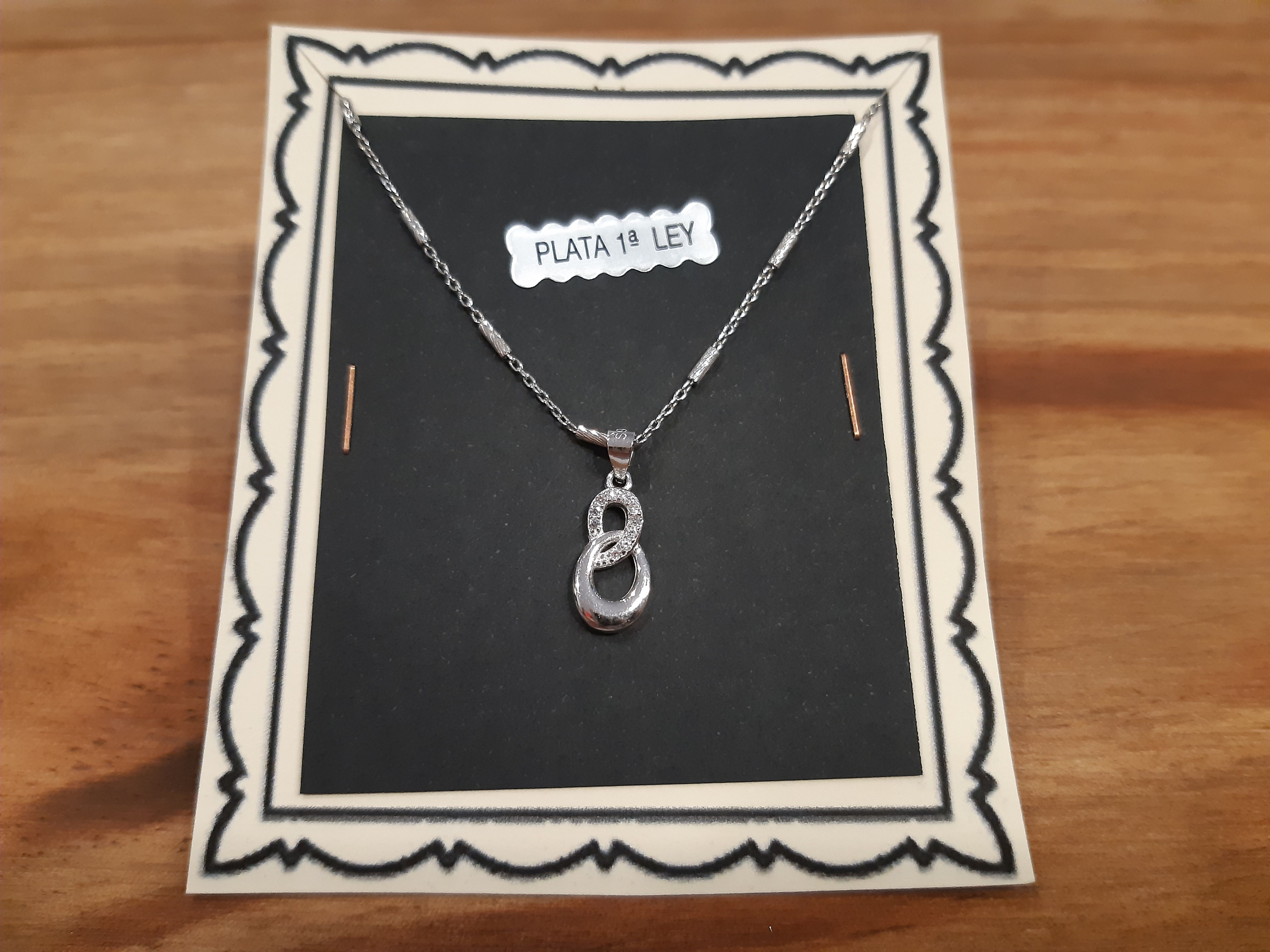 Colgante Plata Infinito Zirconita