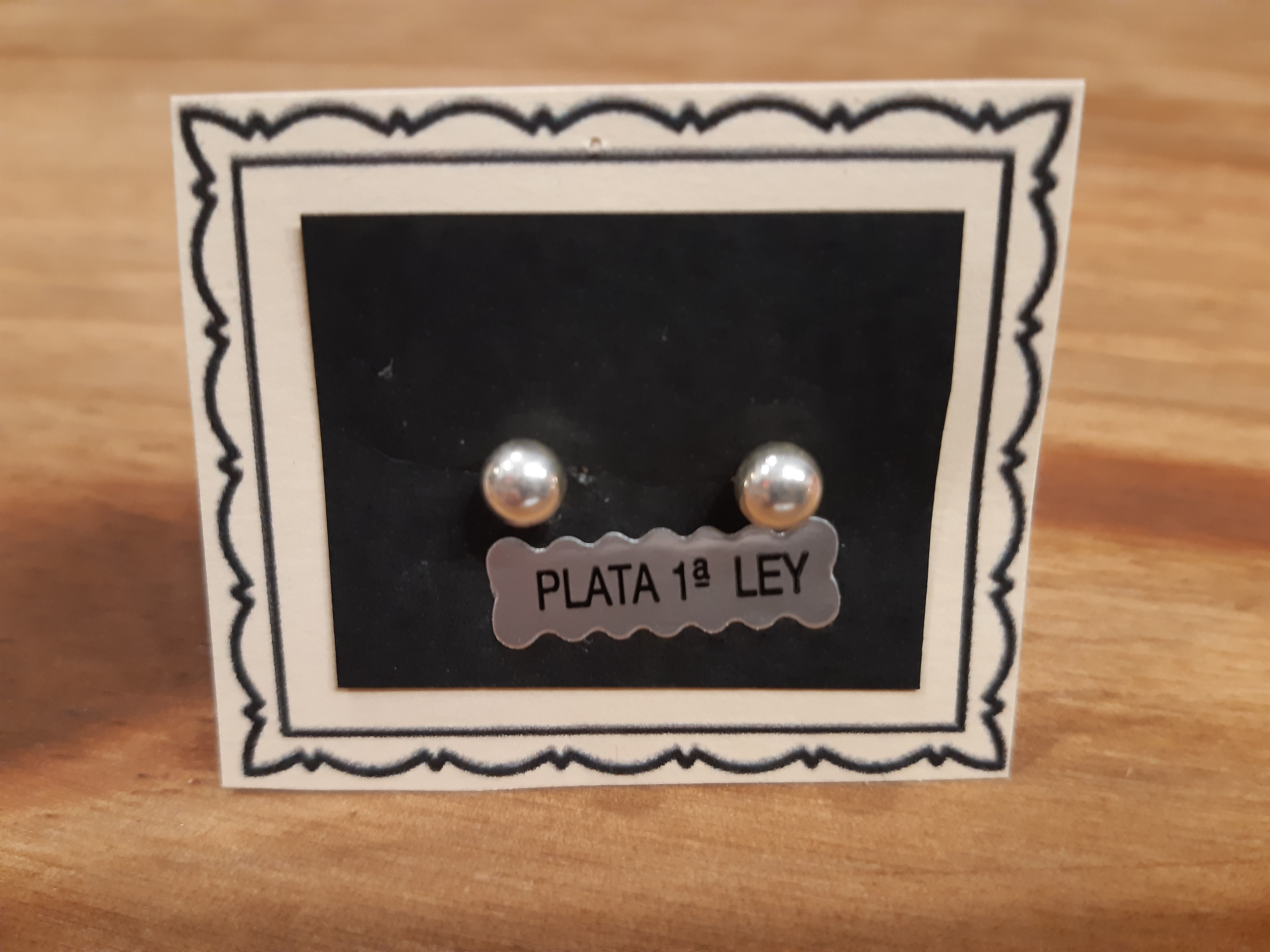Pendientes Plata Bolita