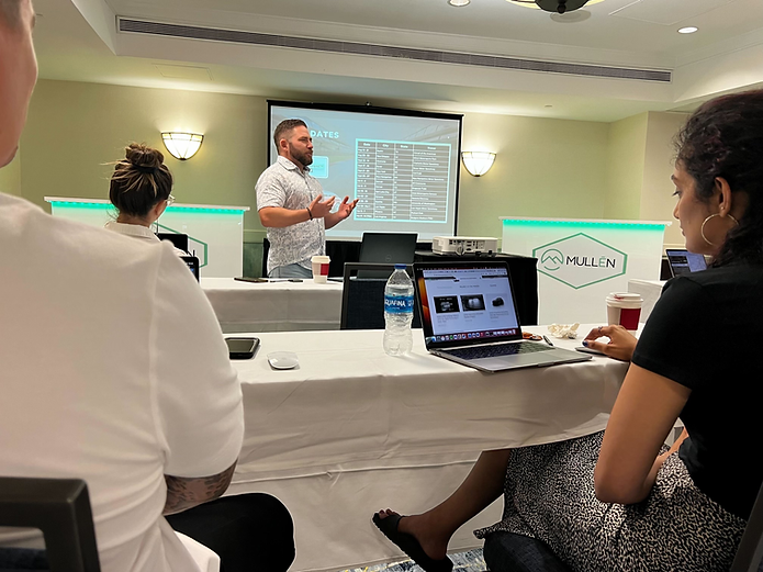 Jedd Davis leading Mullen Tour team training