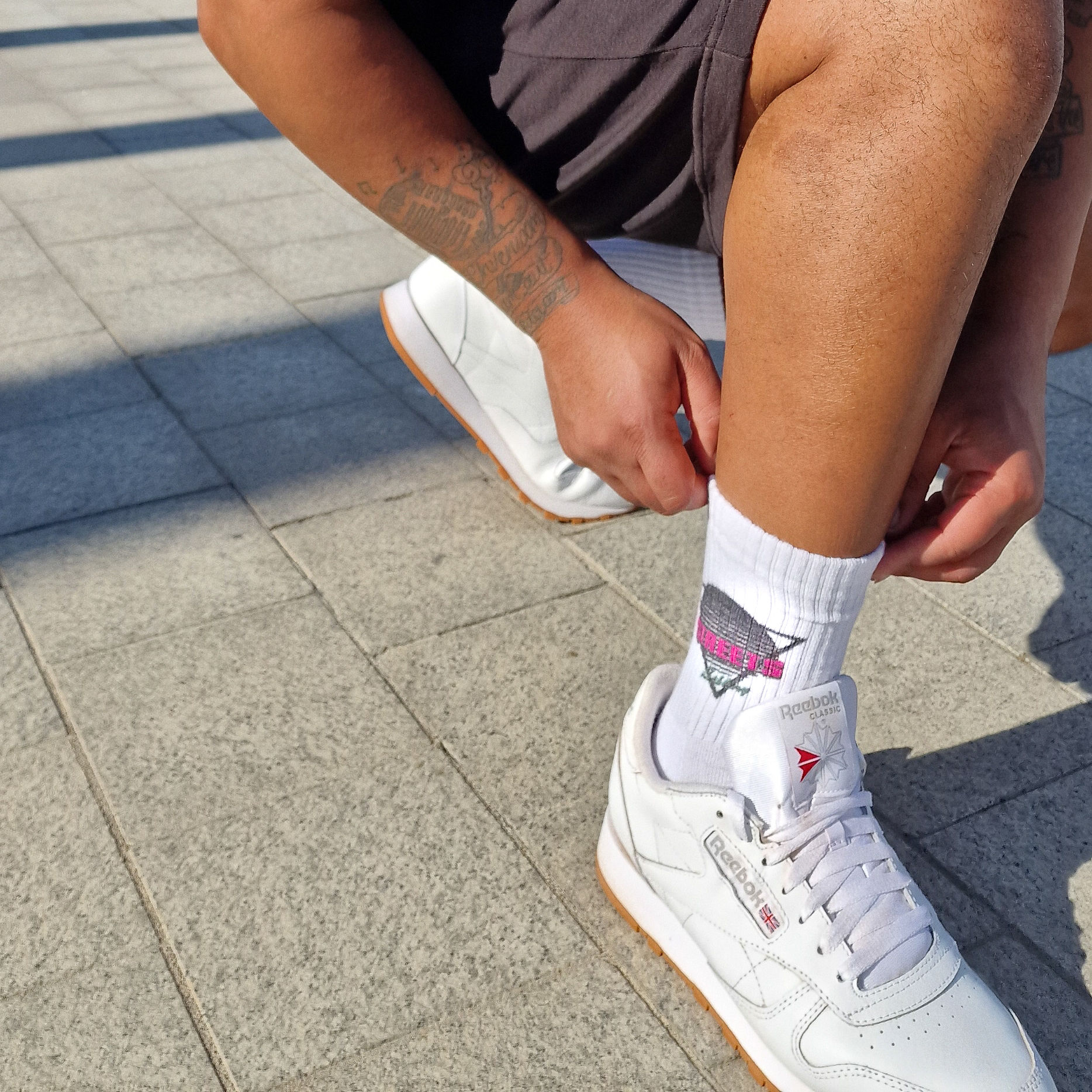 STREETS SIBLING® Crew Socks – Stellar Axis Edition