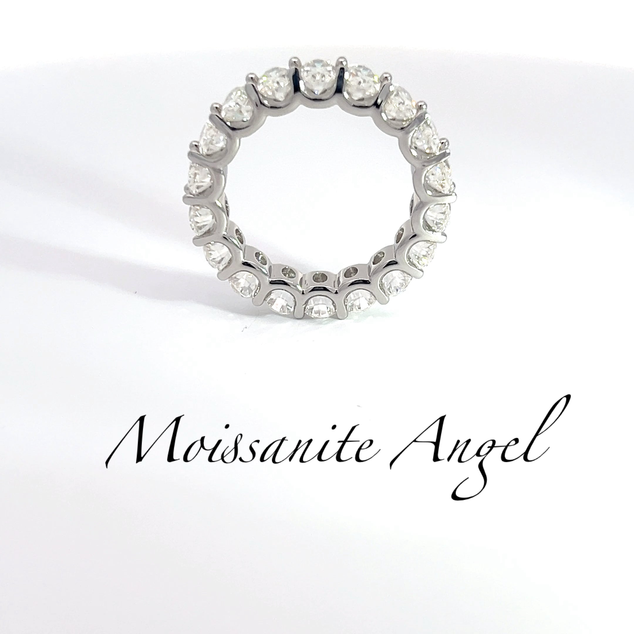 4 Carat Oval-Cut Moissanite Ring