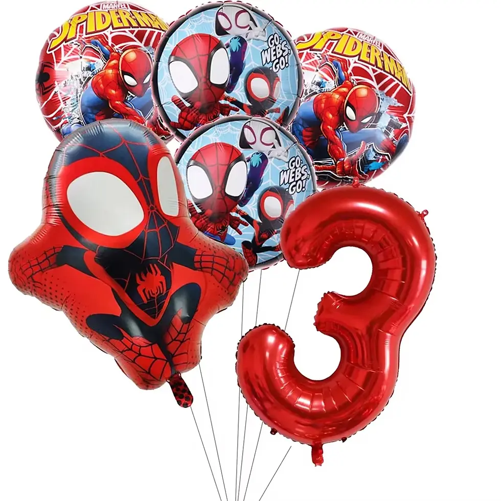 Thumbnail: Cartoon Spider Birthday Party Supplies Disposable Tableware Cup Plate Tablecloth