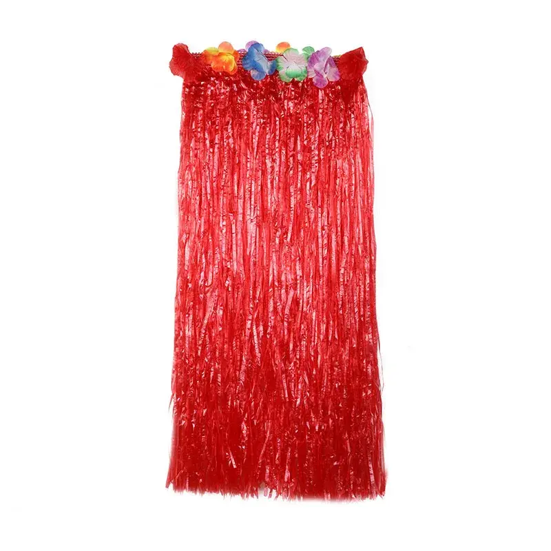 Thumbnail: 1pc 30cm/40/Cm60cm/80cm Hawaiian Grass Skirt Summer Beach Party Adult Dress Up