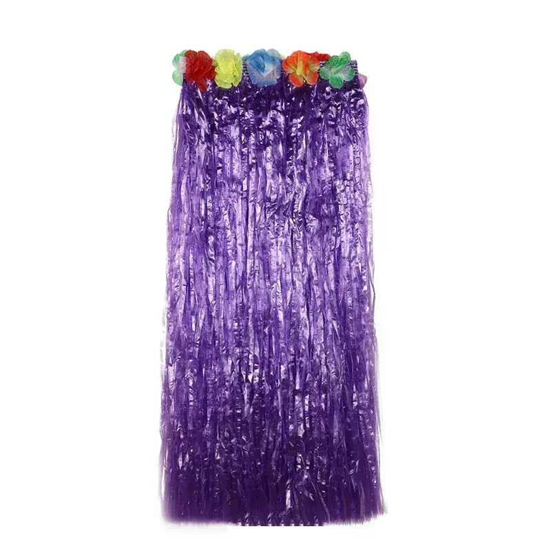 Thumbnail: 1pc 30cm/40/Cm60cm/80cm Hawaiian Grass Skirt Summer Beach Party Adult Dress Up