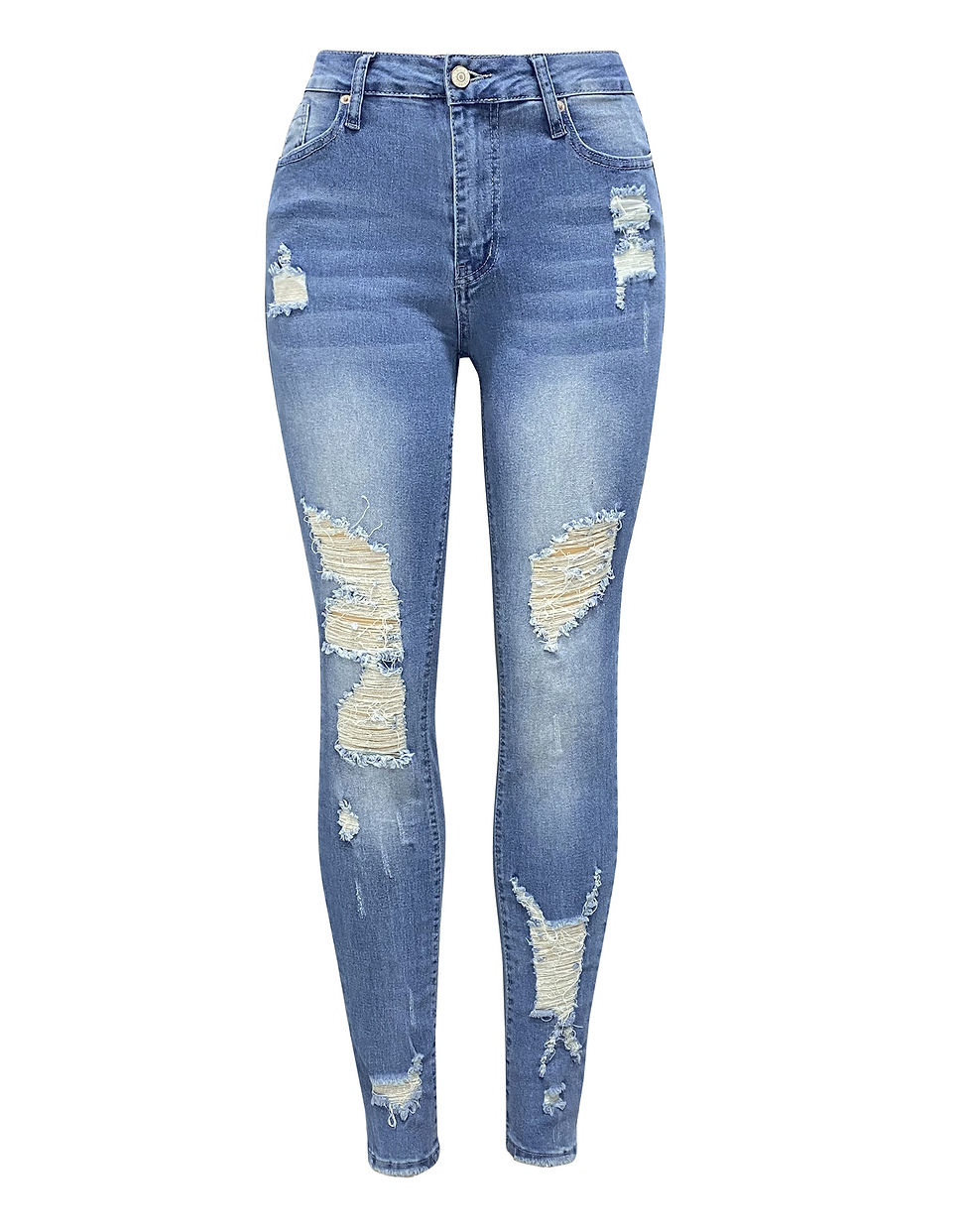 Thumbnail: Skinny Jeans, Ripped Jeans, Stretch Denim Pants