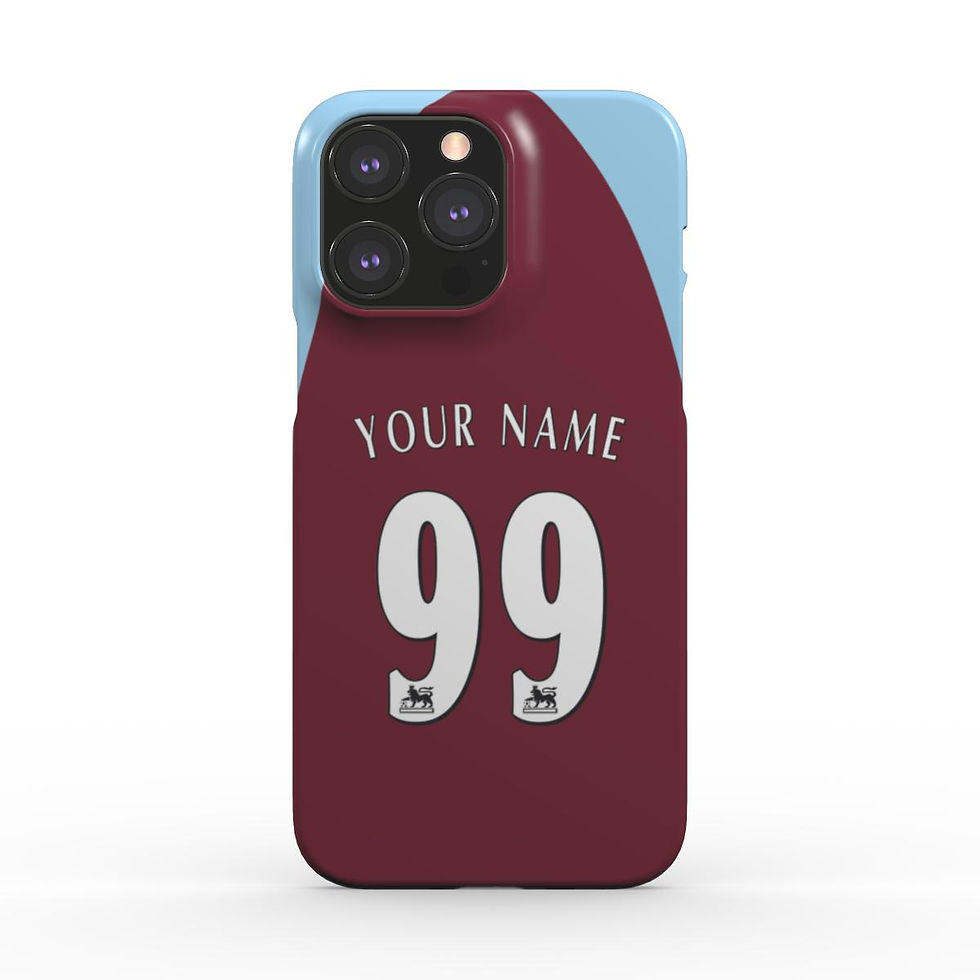 Aston Villa - 2003/04 - Home Kit - Personalised Hard Shell Phone Case