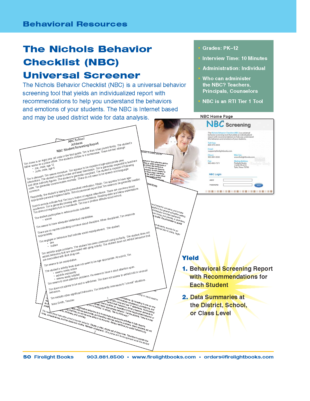 Nichols Behavior Checklist (NBC)