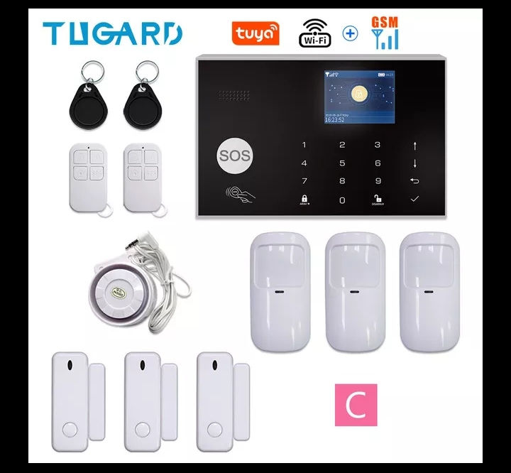 Miniature : Système d'alarme anti intrusion sans fil tuya wifi gsm