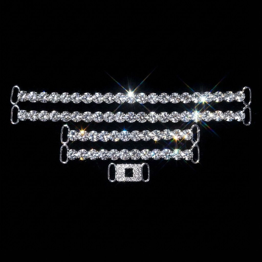 5 PC 1-Row Bikini Connector Set Bar Center