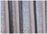 Silver Holographic Dot Fabric