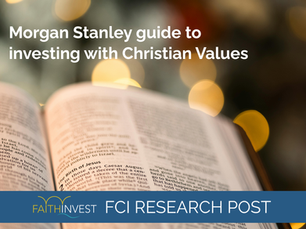 faith aligned portfolio construction