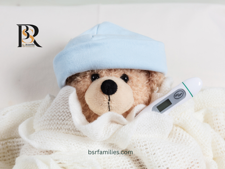 Thermometer mit erhöhter Temperatur – Symbol für Fieber als natürlicher Heilungsprozess bei Kindern