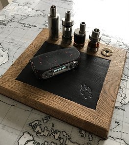 elf bar vape uk 3d printed vape stand, holds 1 box mod, 1 30ml juice and 12 attomizers,  available in black and white $25 shipped