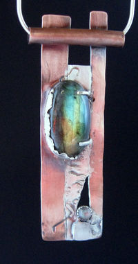 Labradorite in Freeform Marriage of Metals (copper and silver)2.JPG